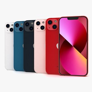 Apple iPhone 13 All Colors 3D model