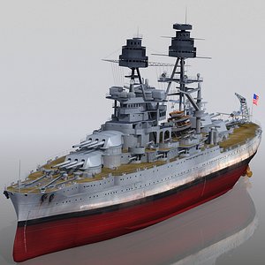 USS Pennsylvania BB-38 Pennsylvania class 3D model