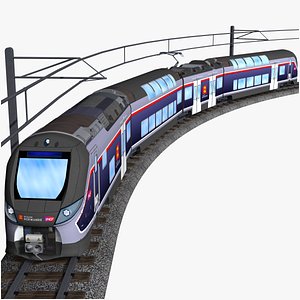 sncf alstom omneo class z 56600 regio 2n doublefloor electric passenger train 3D