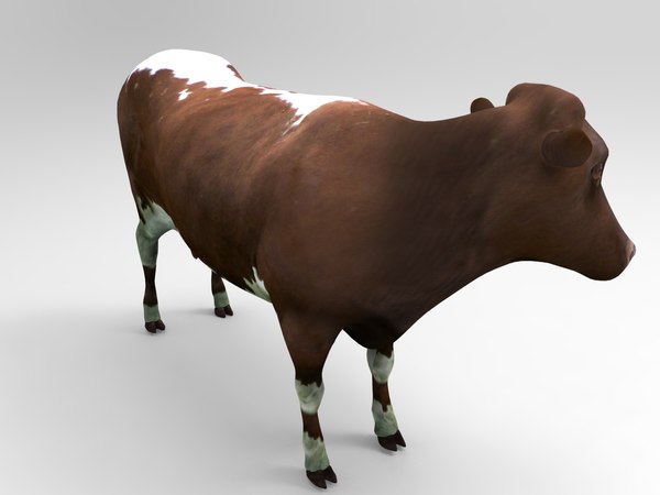 3D cow rigged model - TurboSquid 1199273