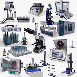 laboratory equipment full pack 3D