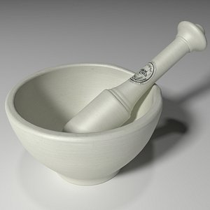 Pestle and Mortar Kitchen Prop Item Object