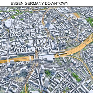 3D Essen Downtown Germany