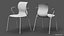 set chair bar stool 3D model