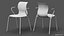set chair bar stool 3D model