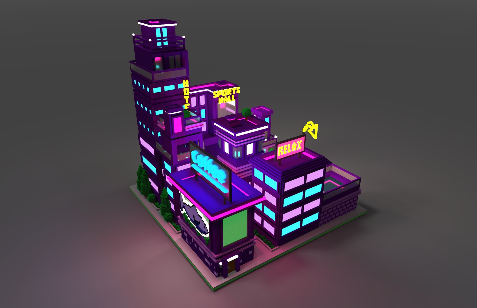 Xadrez Voxel Modelo 3D - TurboSquid 1854321