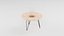 Round Fire Table Black Splayed Legs
