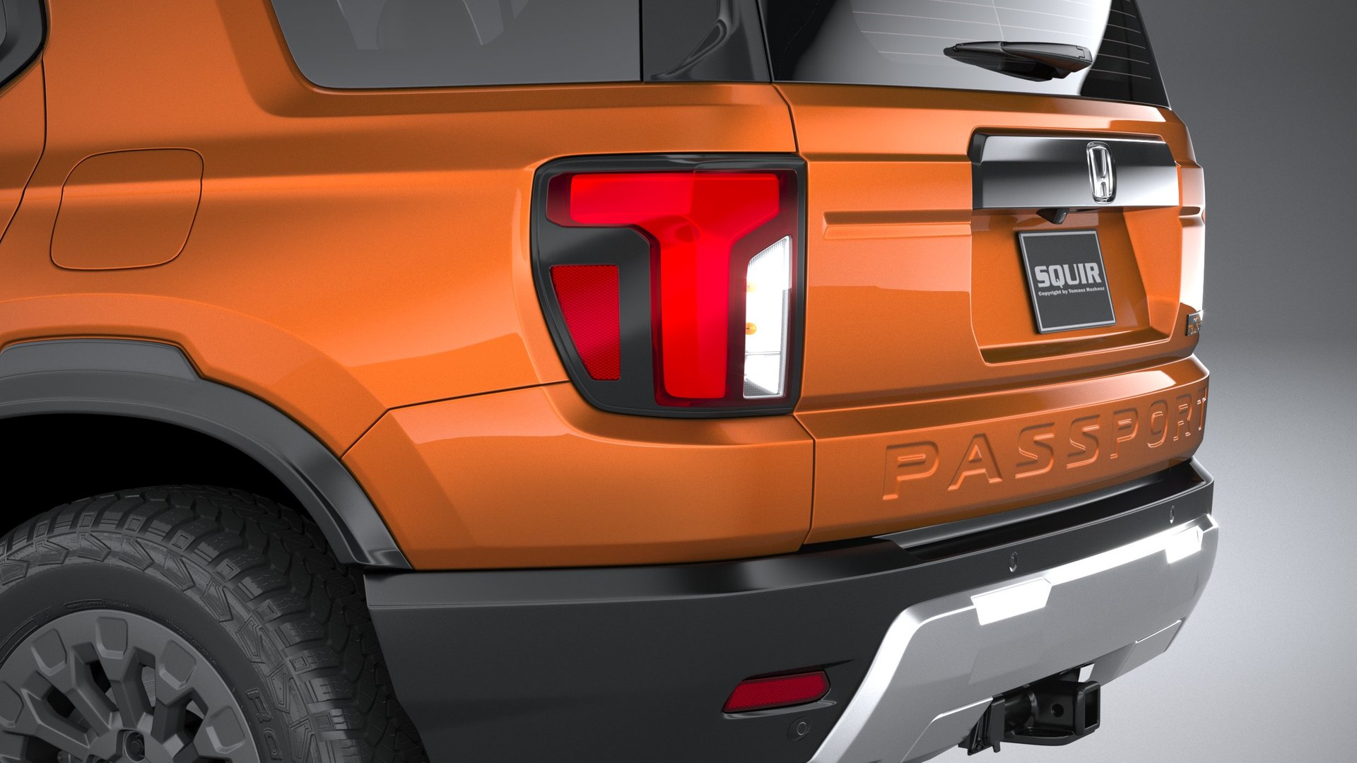 Honda Passport Trailsport 2026 Model TurboSquid 2322929