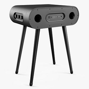 Minimalist Standing Audio Unit Black