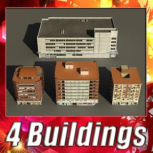 3dsmax building 1-4 collections