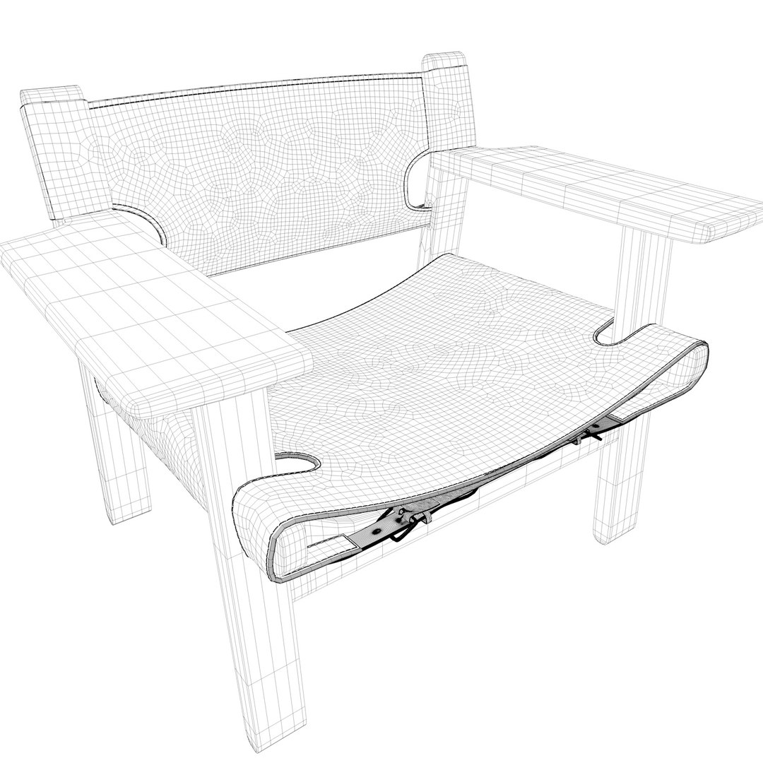 3D spanish chair designer TurboSquid 1416477