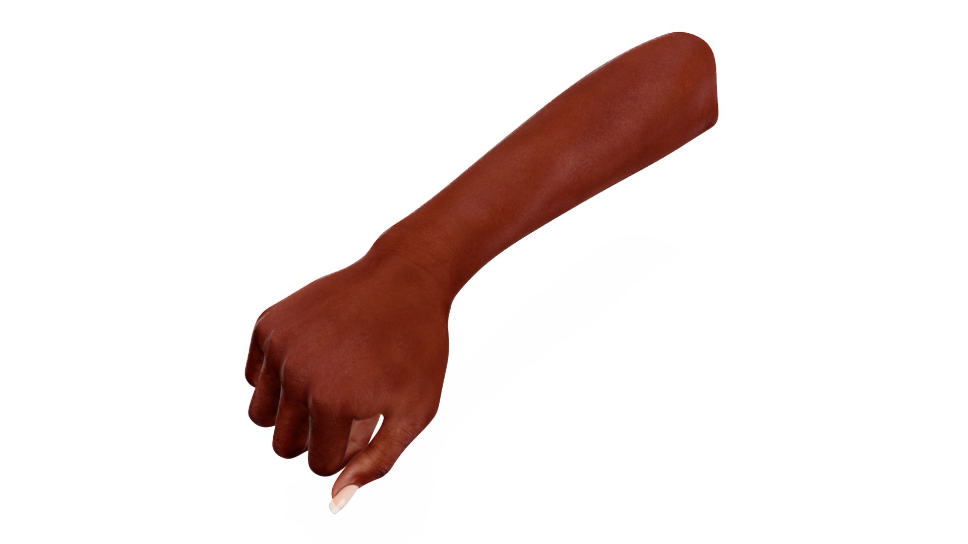 Dark Skinned Woman Fist 3D model preview