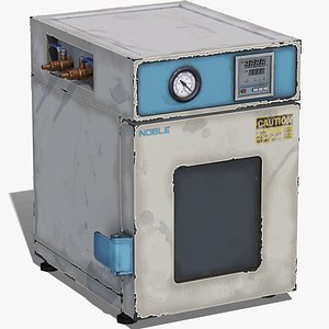 Old Laboratory Sterilizer 01 - PBR Game Ready 3D