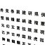 Jeu de polices chinois MS Gothic6 Données CAO CG
