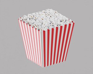 Popcorn Box 3D model