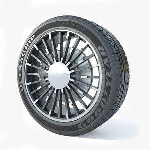 Wheel Rim Tire 14 3D model