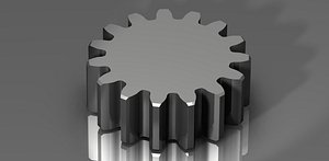 3d model of spur gear 48 48p