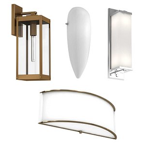 4 wall lights sconce