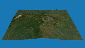 3D model mount bromo volcano indonesia