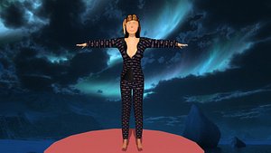 woman in dreamy suit