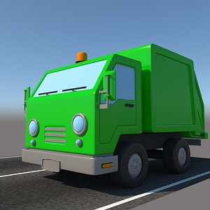 Toon Garbage Truck