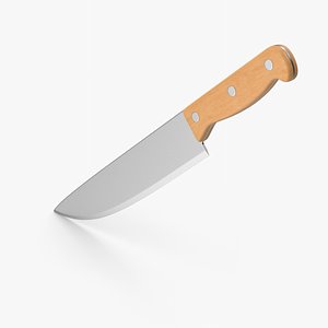 Kitchen Knife With Wooden Handle