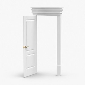 classic-doors---door-2-open 3D model