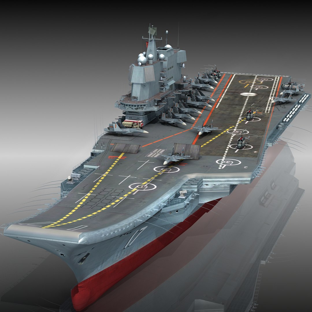 Chinese Aircraft Carriers Collection 3 Models 3D Model - TurboSquid 2094942