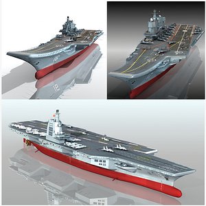 Chinese aircraft carriers collection 3 models