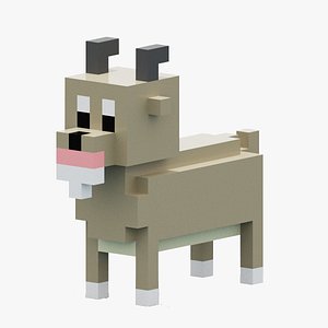 Voxel Goat 3D model