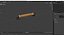 Door Gold Handle with Wooden Oval Insert
