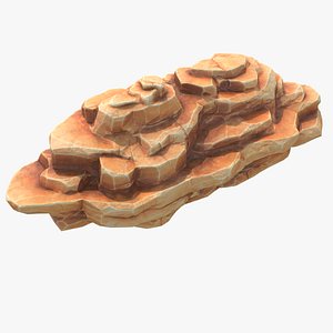 blocky rock games 3D model