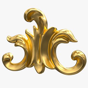 3D Plaster Decorative Bow DS294