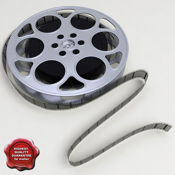 3d model video film reel v2