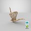 Real Human Hand Bones Hang Loose Sign
