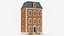 3D model Cartoonish Classic Apartment Building Low Poly 3D Model Bundle