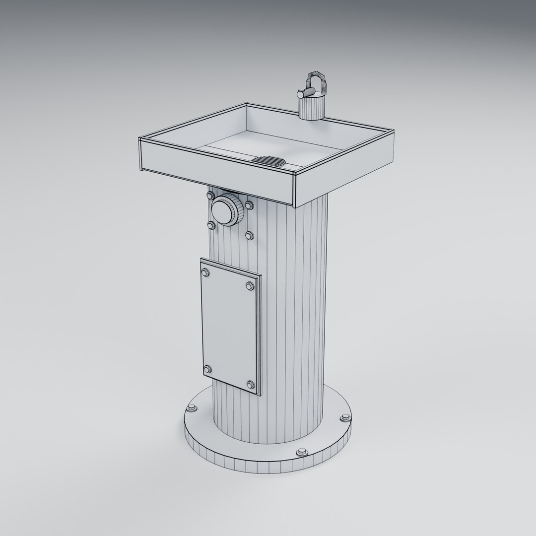Outdoor Drinking Fountain 3D model https://p.turbosquid.com/ts-thumb/MZ/A8uUxn/Uo/06_wireframe/jpg/1788962740/1920x1080/fit_q87/f97d76675245698ea4e42eb37655e4ec660a0aa0/06_wireframe.jpg