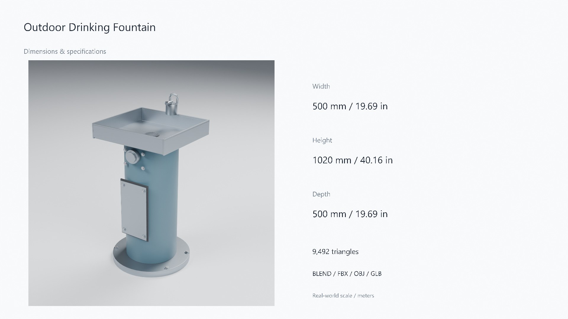 Outdoor Drinking Fountain 3D model https://p.turbosquid.com/ts-thumb/MZ/A8uUxn/ul/07_dimensions/jpg/1788962740/1920x1080/fit_q87/b46543229dc652daa8e7e1c32fd6ecbede60126d/07_dimensions.jpg