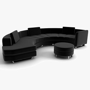 Black Leather Sofa