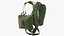 Paratrooper Parachute Backpack Worn