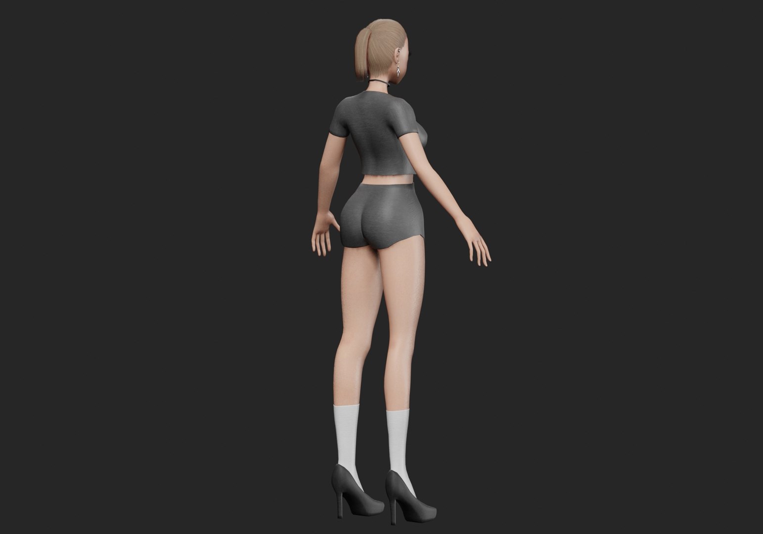 Anime Basic Girl V23169 Model - TurboSquid 2272480