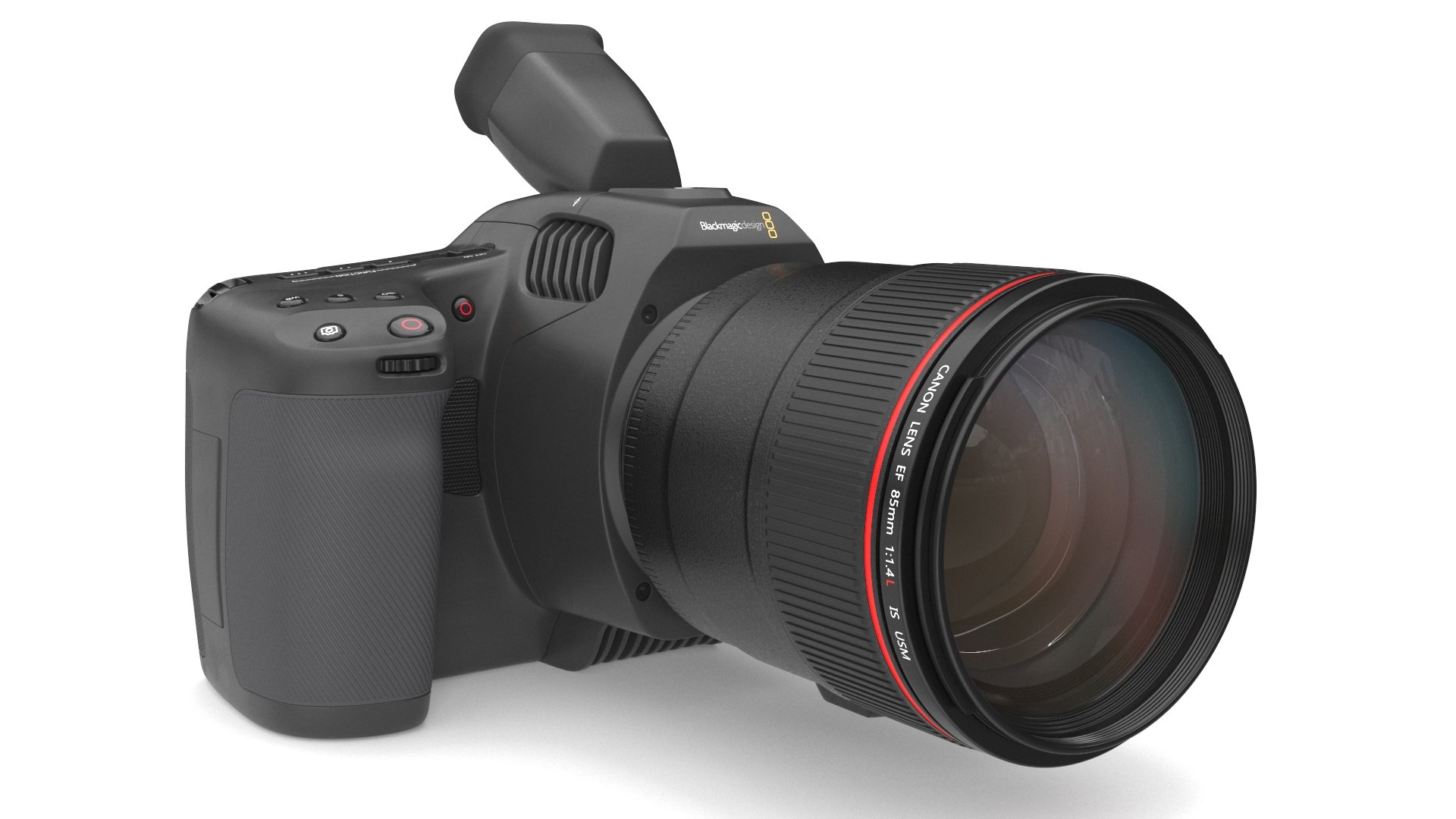 Cinema Camera Blackmagic Design 6K Pro With Lens 3D Model - TurboSquid ...