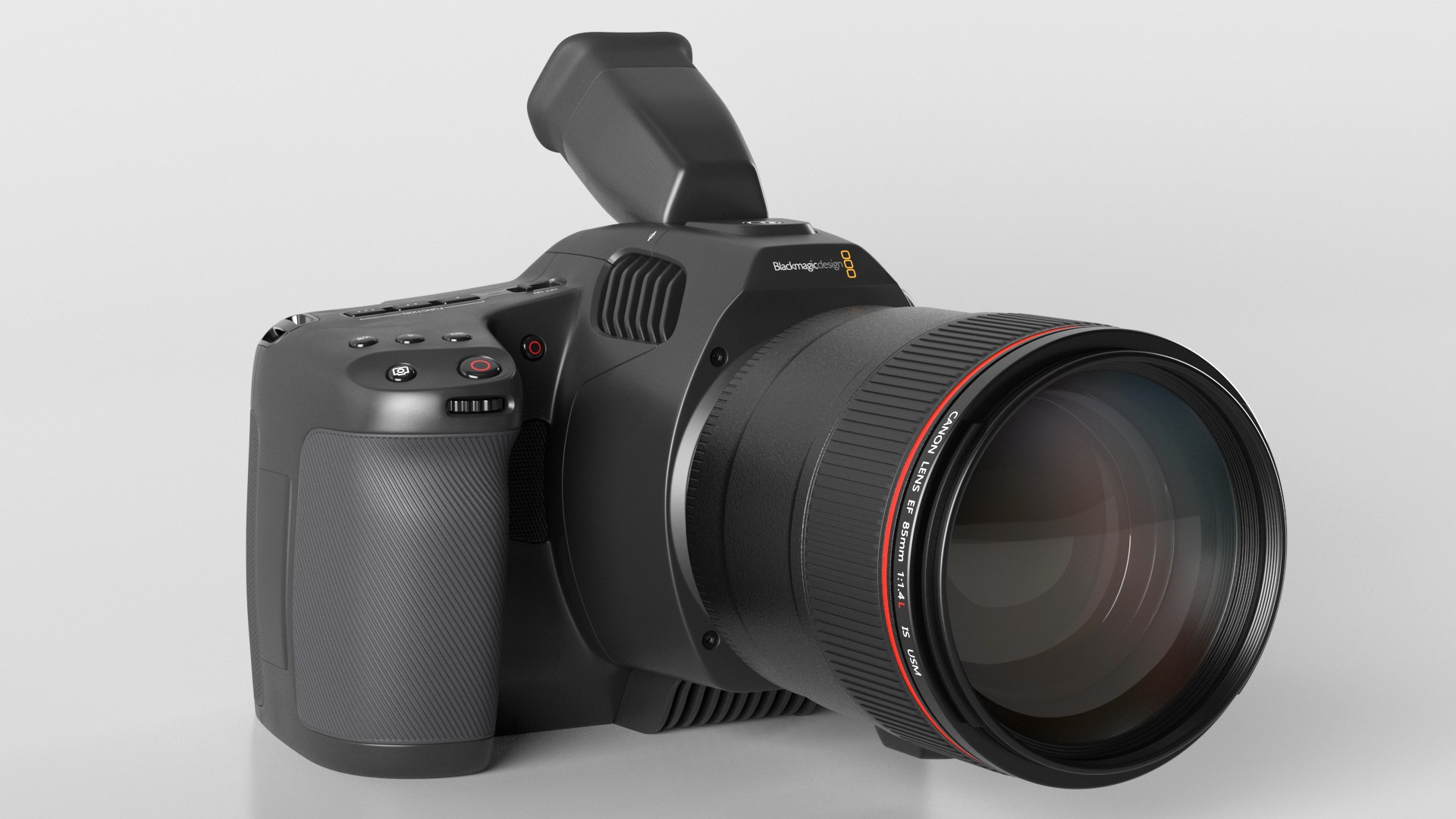 Cinema Camera Blackmagic Design 6K Pro With Lens 3D Model - TurboSquid ...