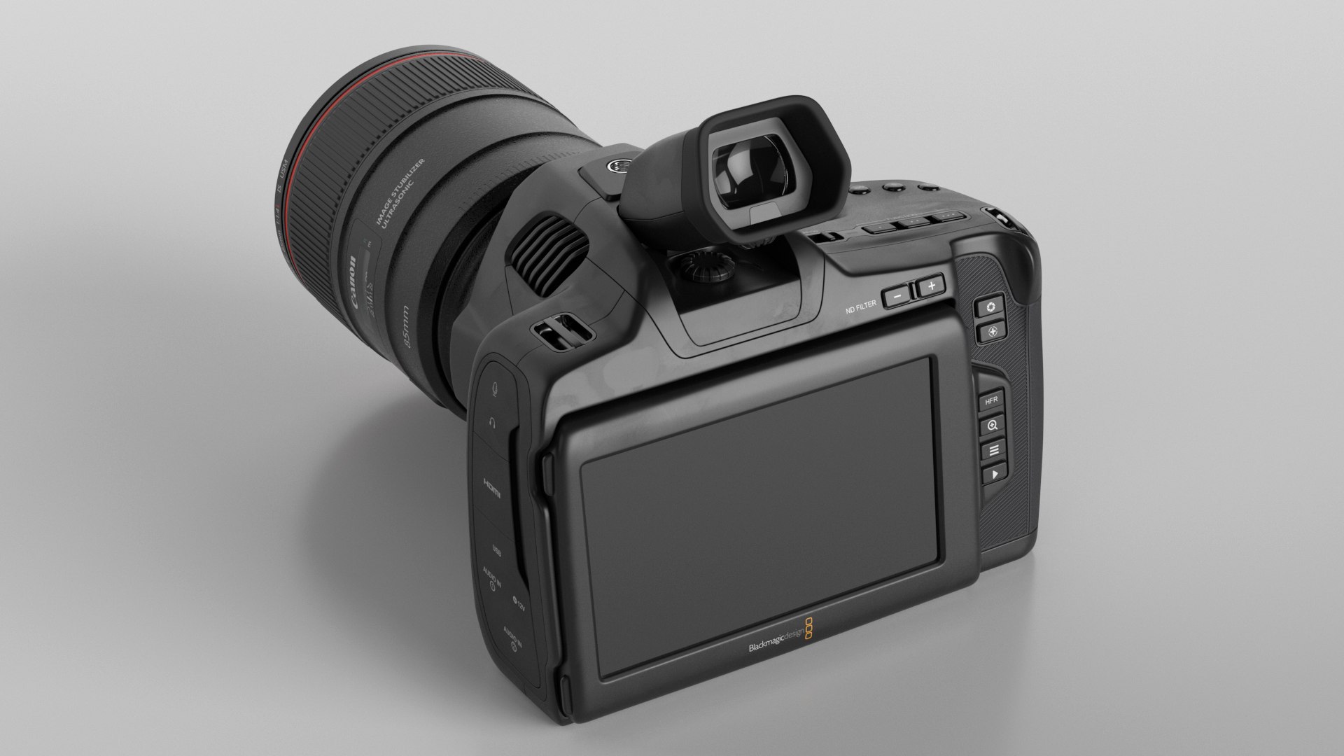 Cinema Camera Blackmagic Design 6K Pro With Lens 3D Model - TurboSquid ...