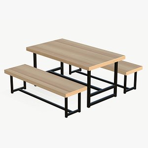 Wood Dining Table model