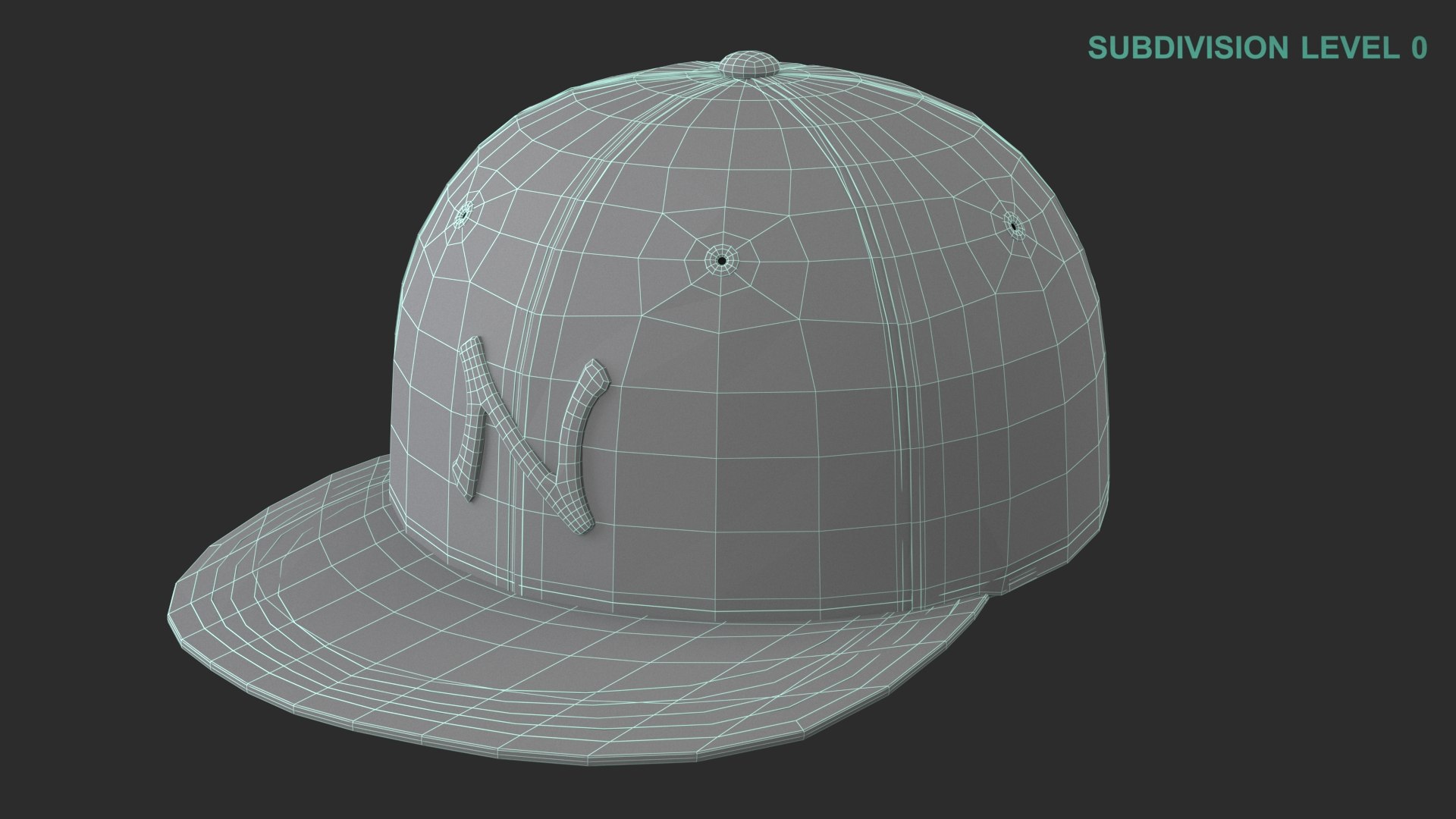 3D Baseball Hat https://p.turbosquid.com/ts-thumb/MZ/INRF3e/5j/wireframe0007/jpg/1639937363/1920x1080/fit_q87/dcbe0a0da6b99be7a7022503a3a83016cd96f806/wireframe0007.jpg