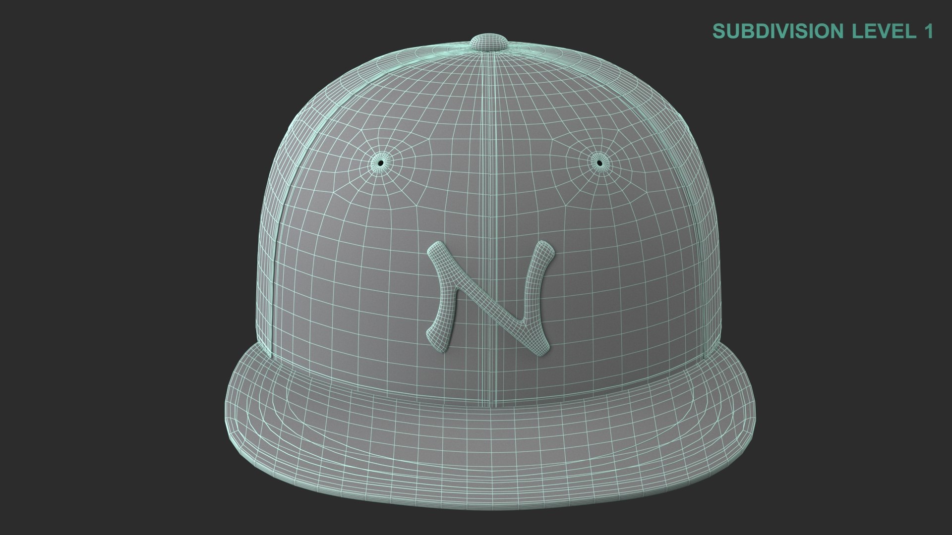 3D Baseball Hat https://p.turbosquid.com/ts-thumb/MZ/INRF3e/SJ/wireframe0005/jpg/1639937363/1920x1080/fit_q87/7a76fdce66630db9d8f281beb1962bf9acd761f0/wireframe0005.jpg