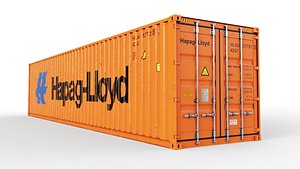 shipping container hapag-lloyd 3D model