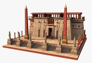 3D Fantasy Ancient Egypt Building