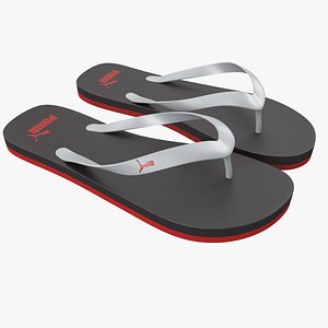 3d max puma flip-flops red